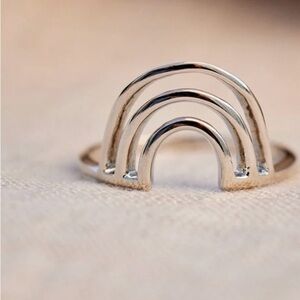 Pura Vida Chasing Rainbows Silver Toned Ring NWT